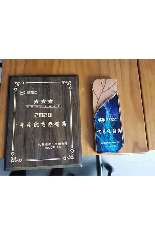 义乌市比亚迪2020优秀经销商